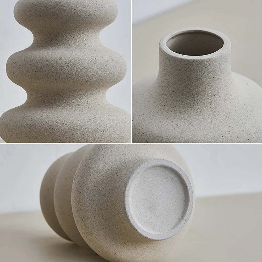 Vaso Cerâmico Estilo Moderno Velutta