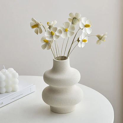 Vaso Cerâmico Estilo Moderno Velutta