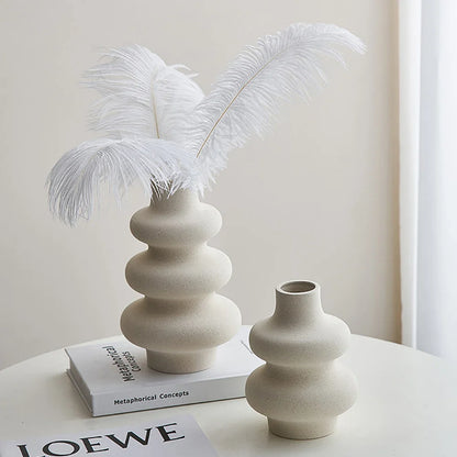 Vaso Cerâmico Estilo Moderno Velutta
