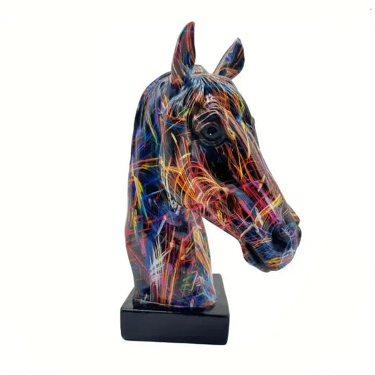 estatueta-cavalo-colorido-decoracao