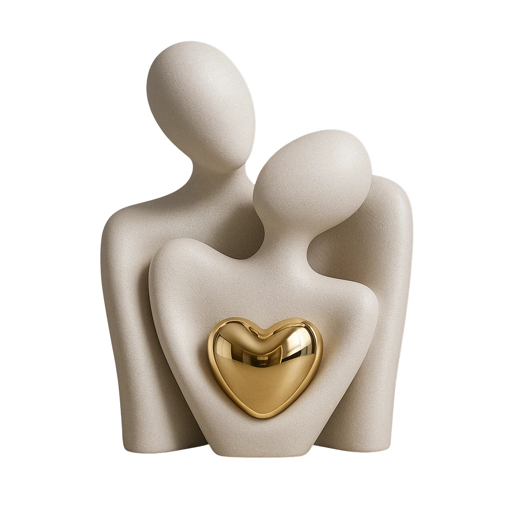 estatua-casal-ceramica-velutta-estatueta