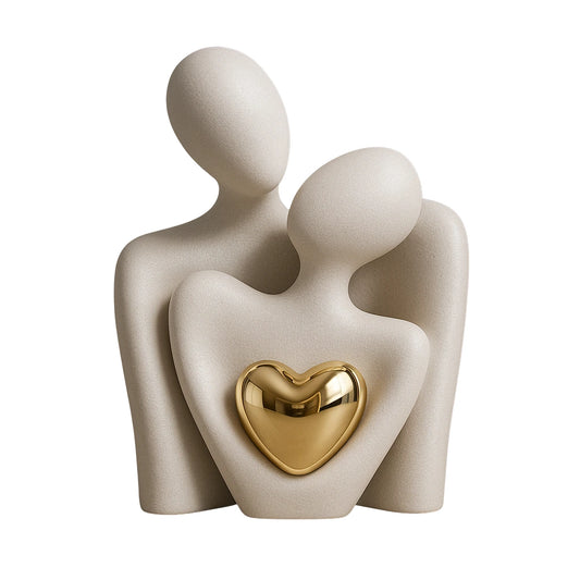 estatua-casal-ceramica-velutta-estatueta