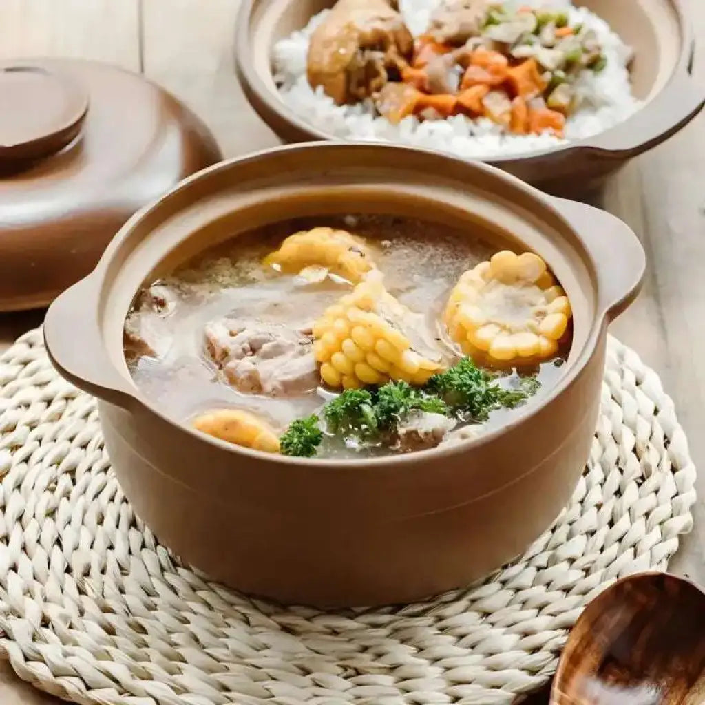 Panela de Barro para Assados com sopa de barro artesanal e tradicional